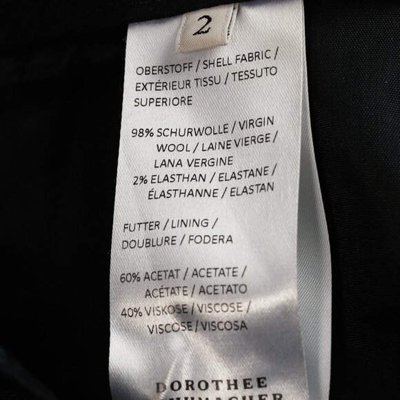 Dorothee Schumacher Black Wool Cropped Tuxedo-Stripe Trousers - Picture 10 of 11